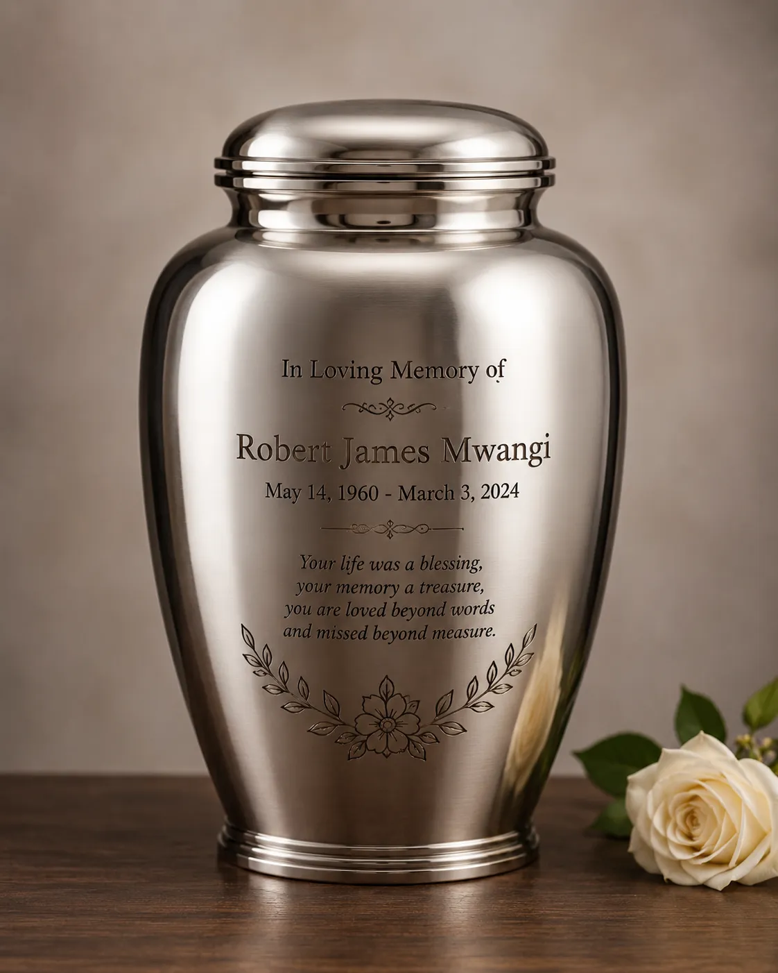 Personalized Memorial Urn